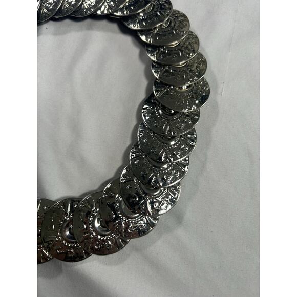 Vintage Silver Dollar Stretch Cinch Belt Womens - Picture 4 of 6